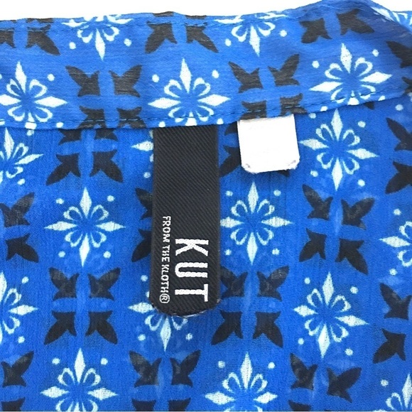 KUT from the Kloth Blue Diamond Jasmine Blouse - Picture 6 of 11